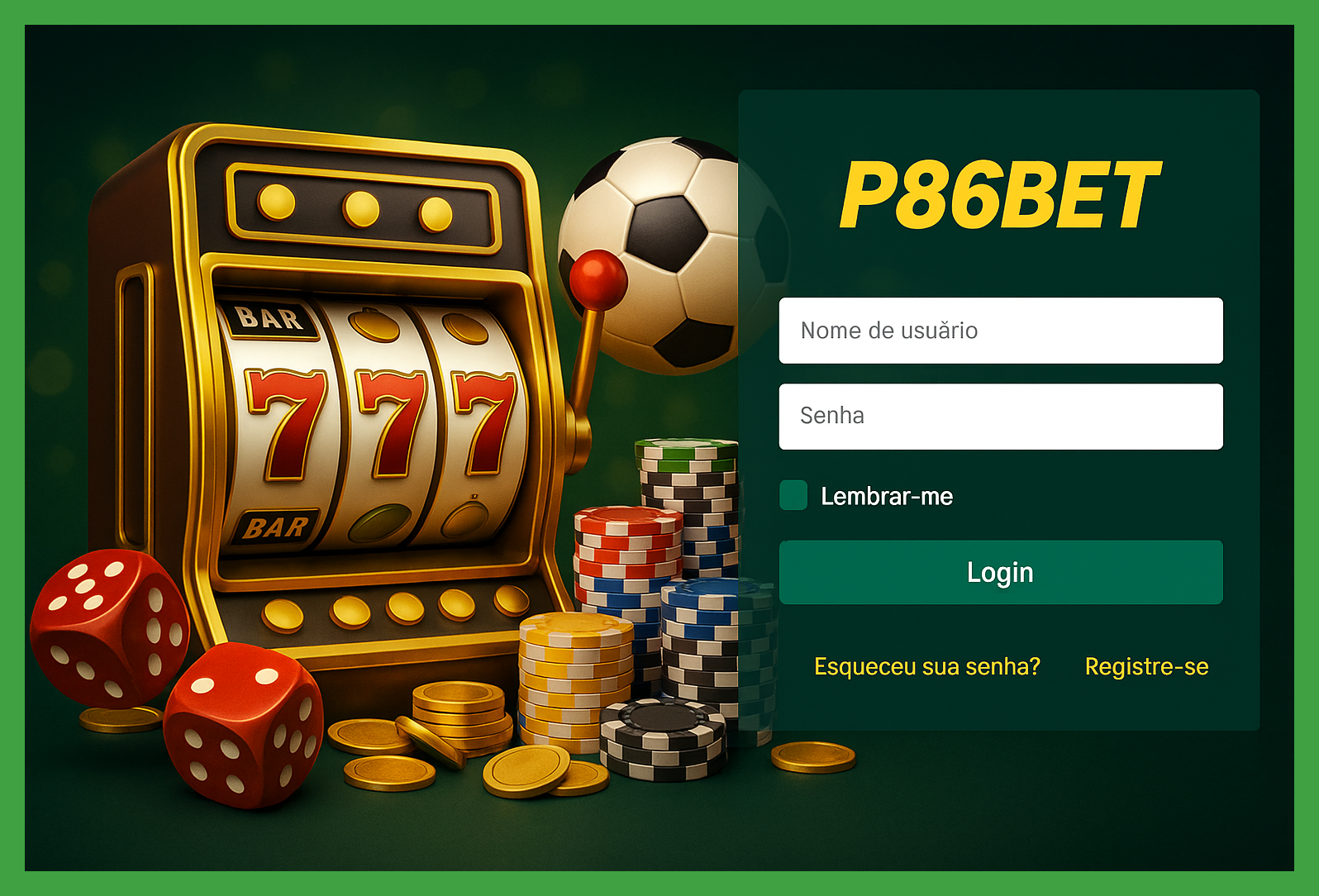 Não Perca tempo, o rRgistro na site P86BET