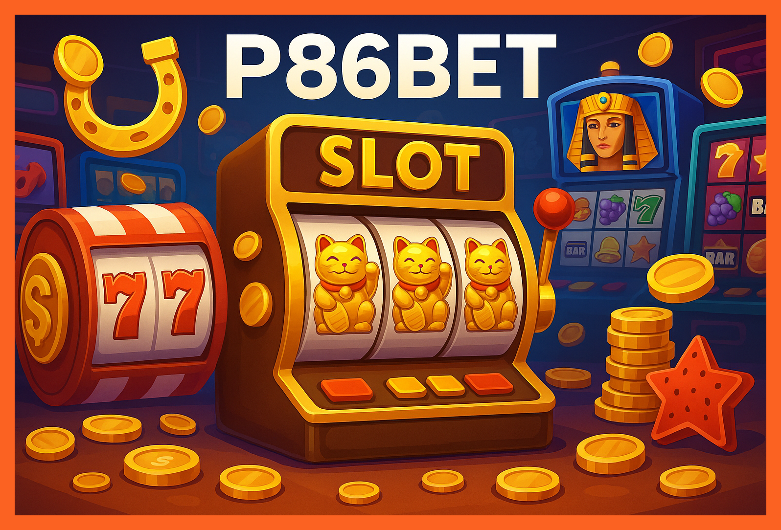 Explore o mundo das slot machines no P86BET Casino